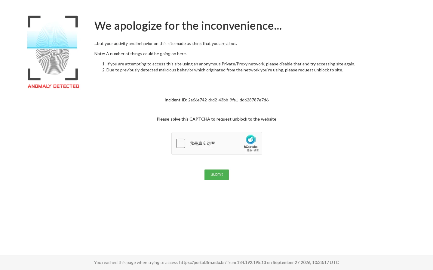 Início — IFRN 首页截图
