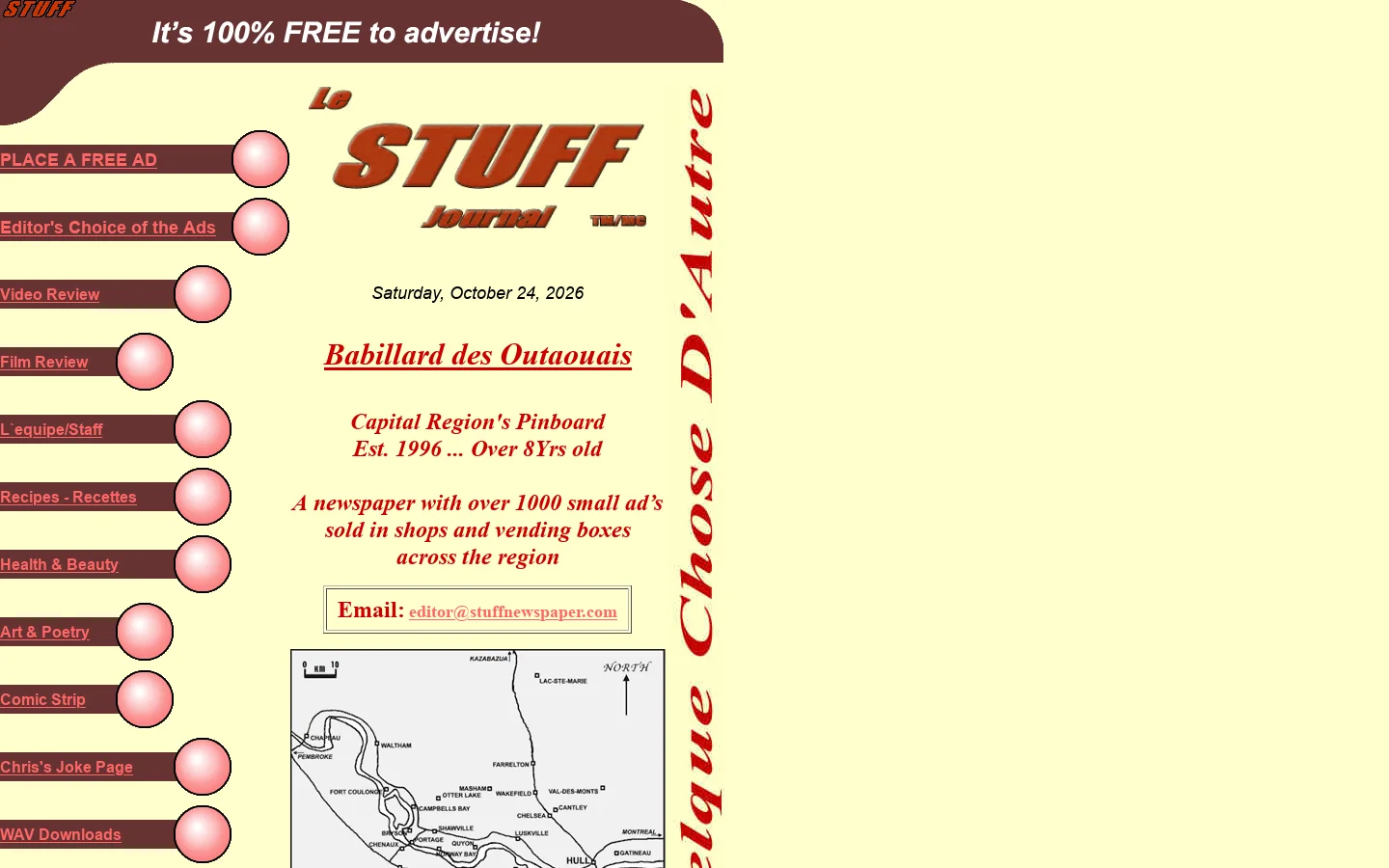 Stuff Newspaper 首页截图