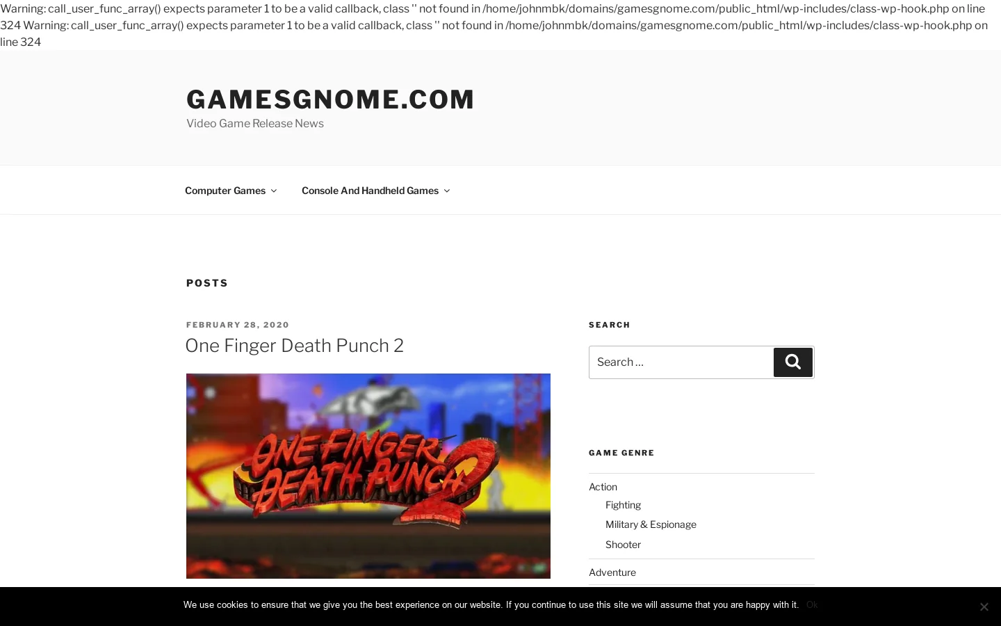 GamesGnome.com 首页截图