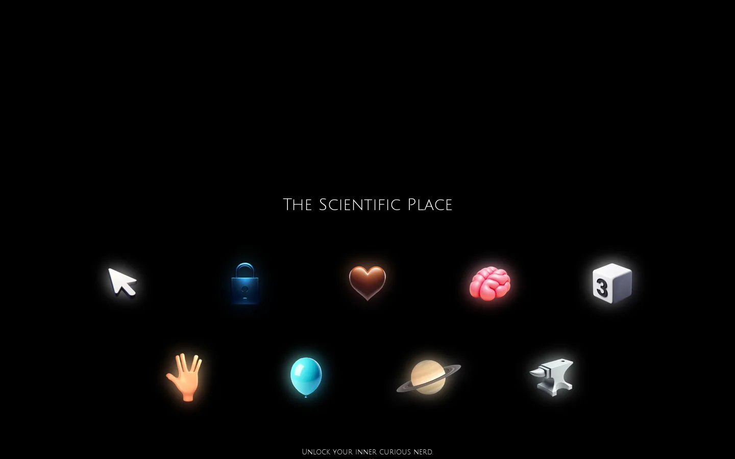 The Scientific Place - Unlock Your Inner Curious Nerd 首页截图