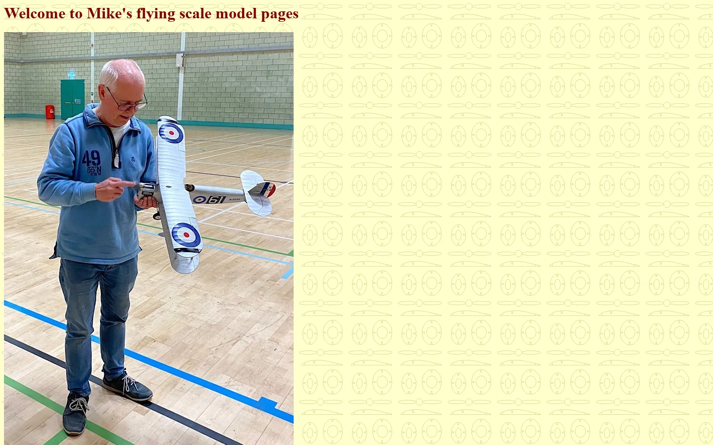 Mike's flying scale model pages 首页截图