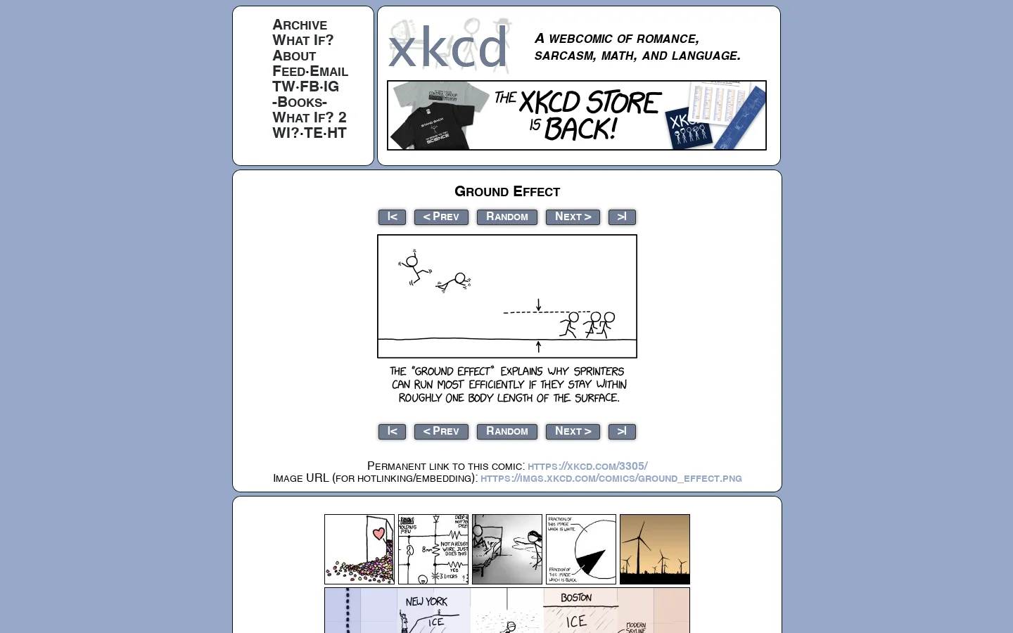 xkcd 首页截图