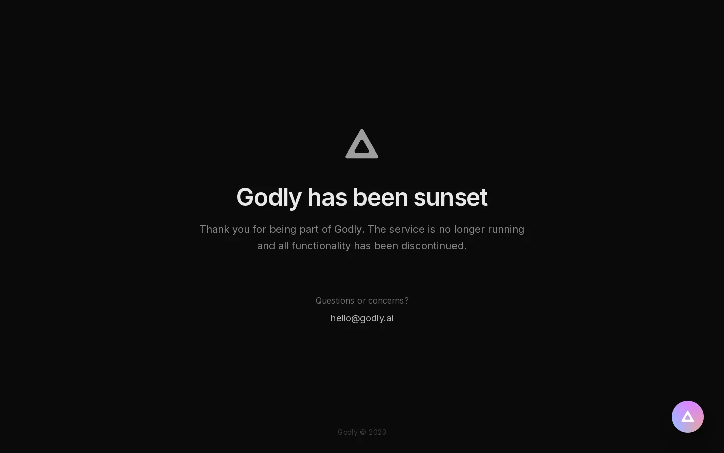 Godly 首页截图