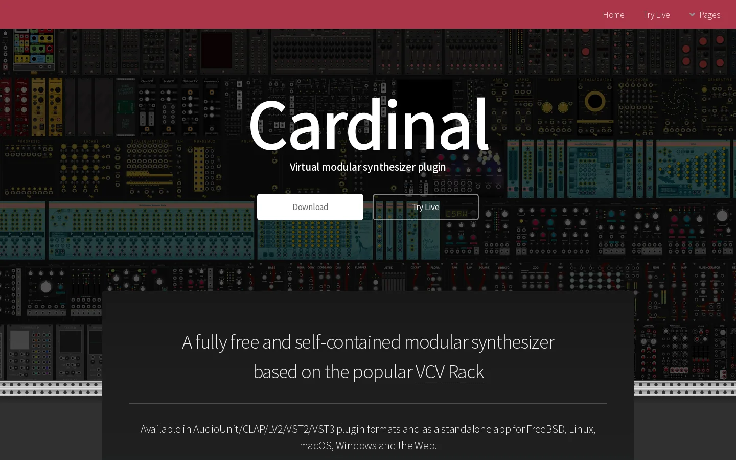 Cardinal 首页截图