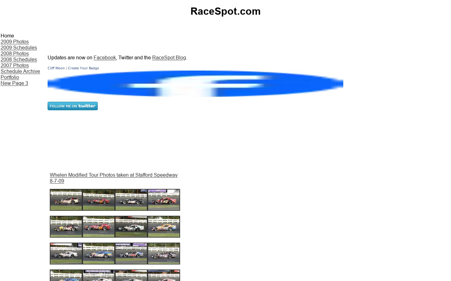 Thompson Speedway Stafford Speedway Waterford Speedway Modified Tour Seekonk Speedway 首页截图