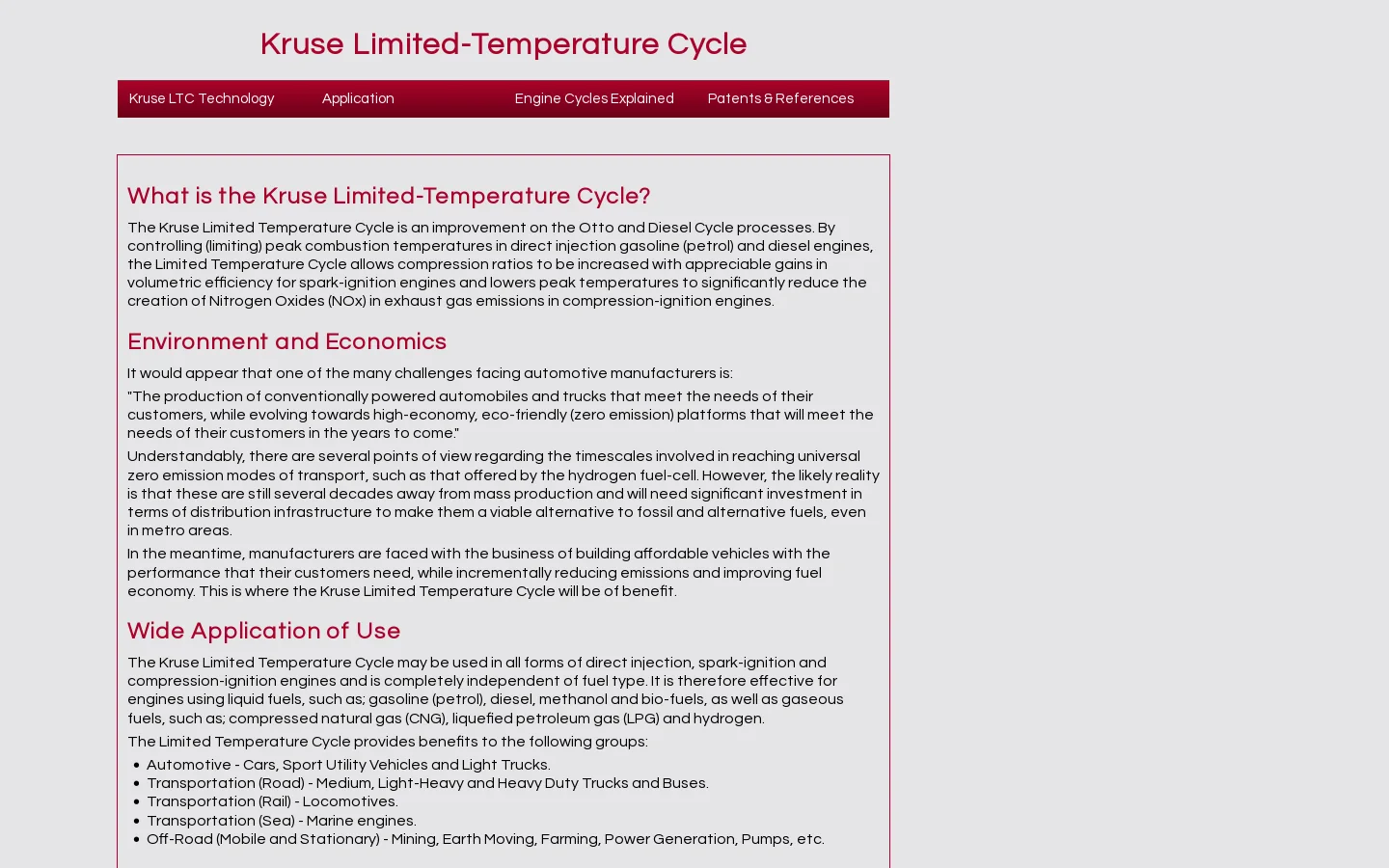 Kruse Limited-Temperature Cycle 首页截图