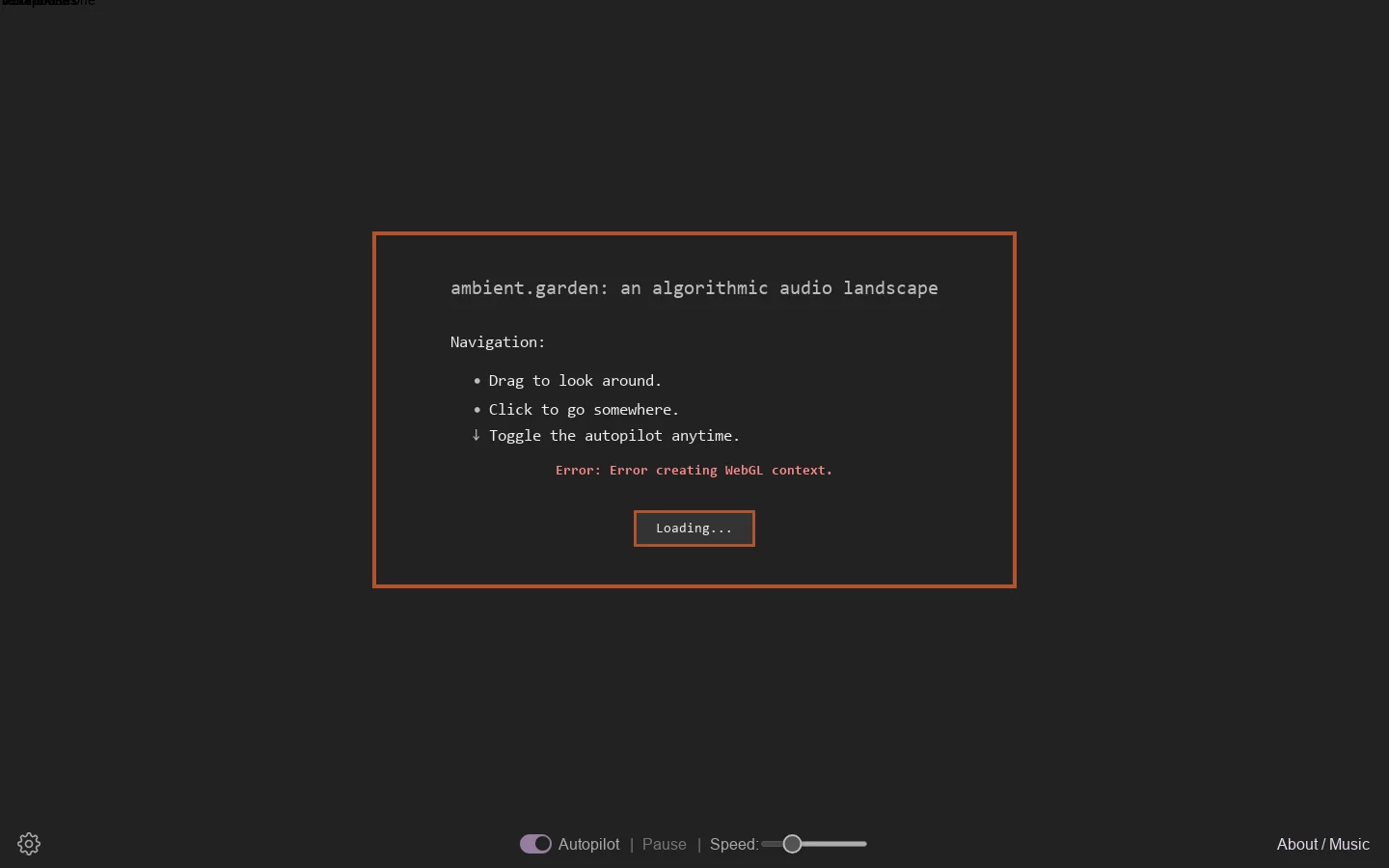 ambient.garden 首页截图