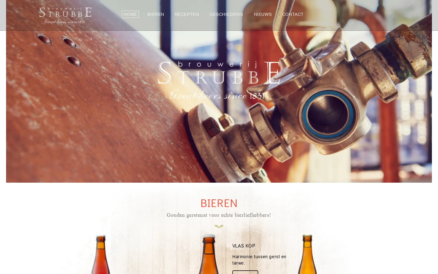 Brouwerij Strubbe 首页截图