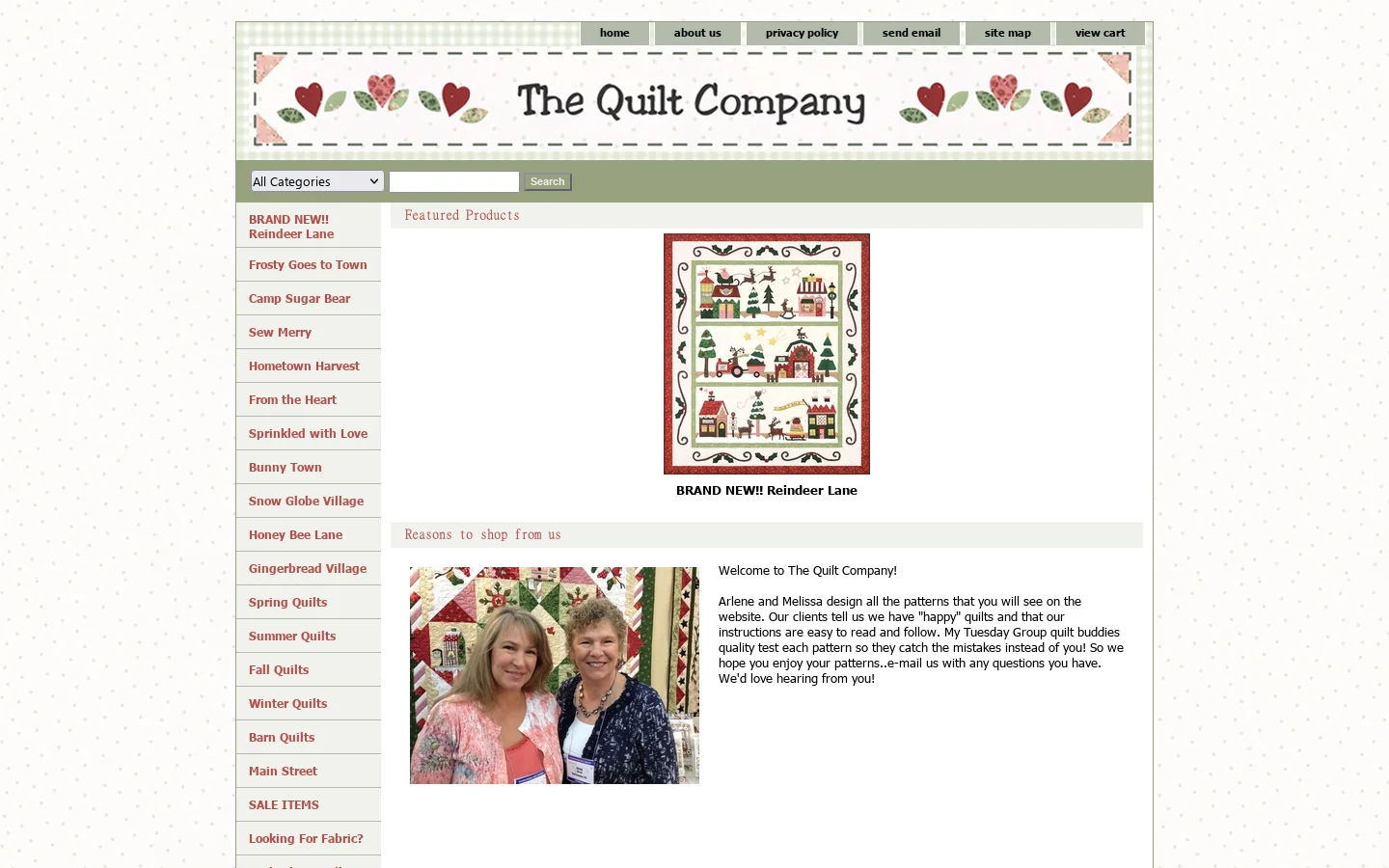 The Quilt Company 首页截图