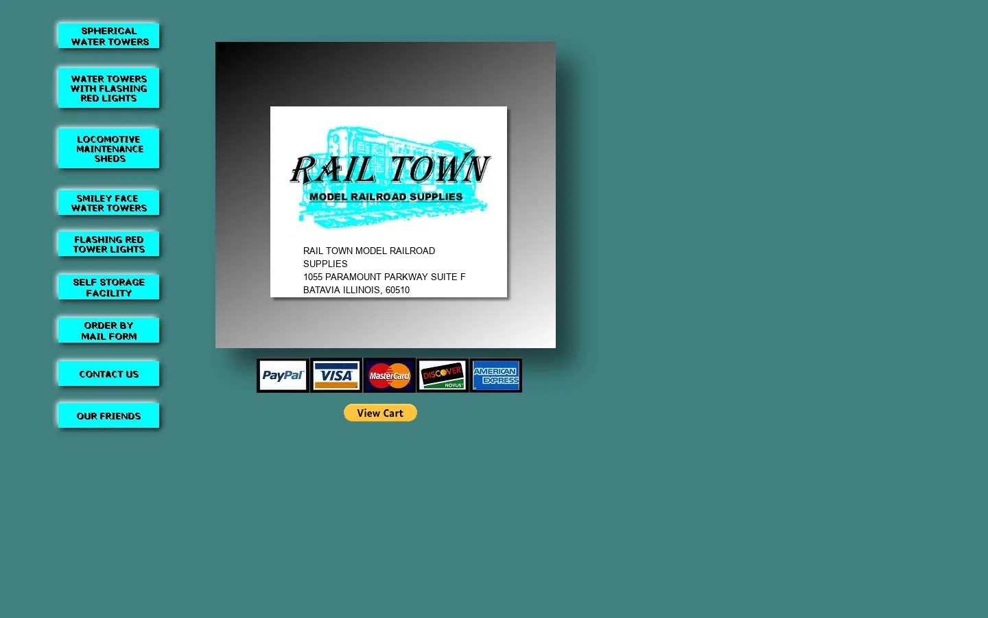 Rail Town Model Railroad Supplies 首页截图
