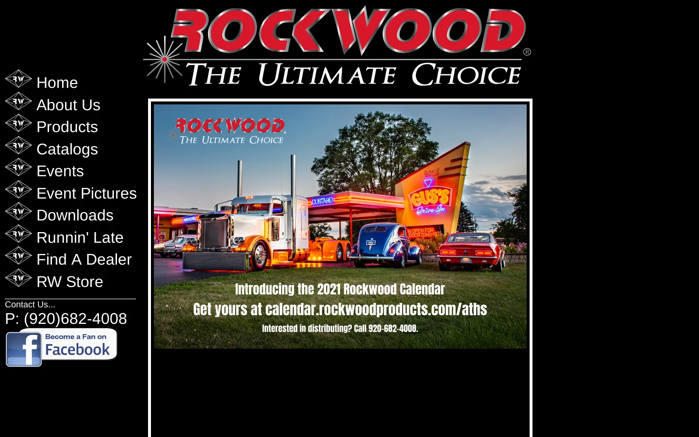 Rockwood Home Page 首页截图