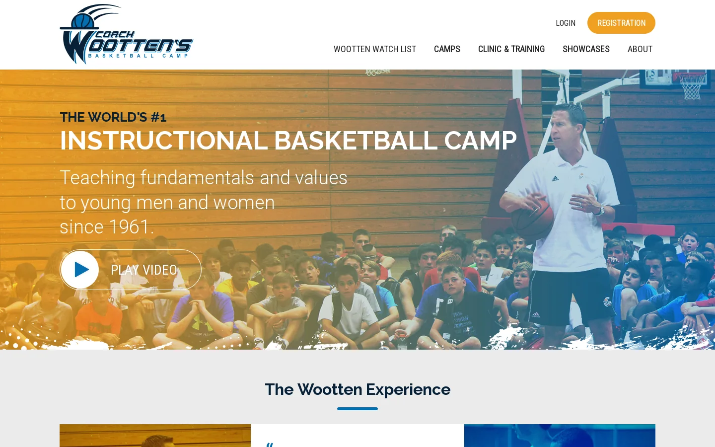 Coach Wootten's Basketball Camps, Clinics, & Tournaments 首页截图