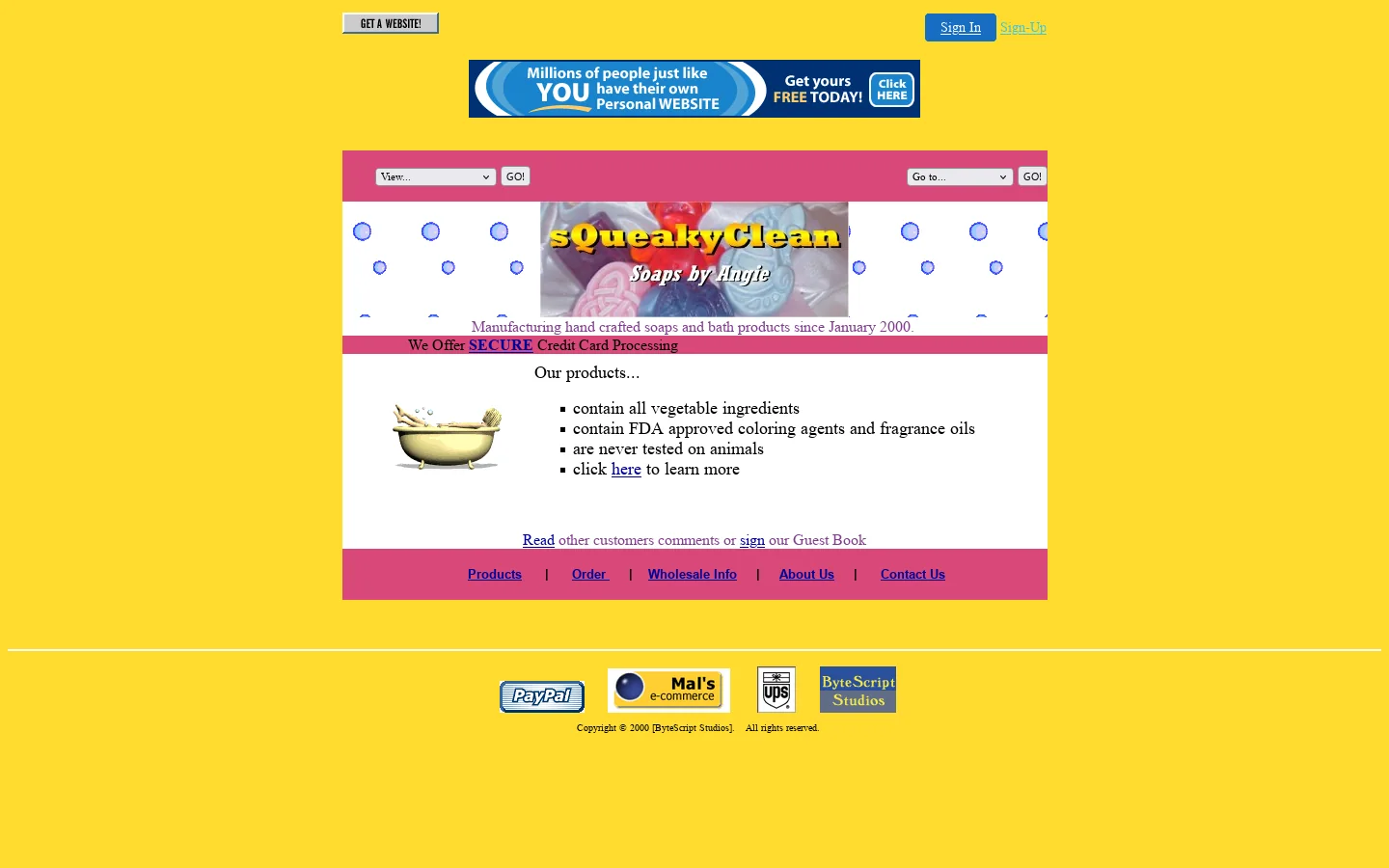 sQueakyClean 首页截图