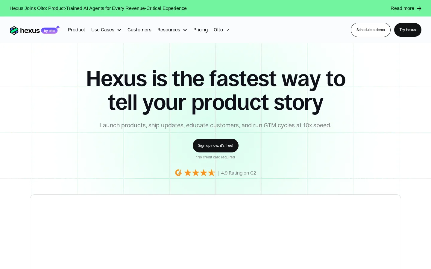 Hexus 首页截图