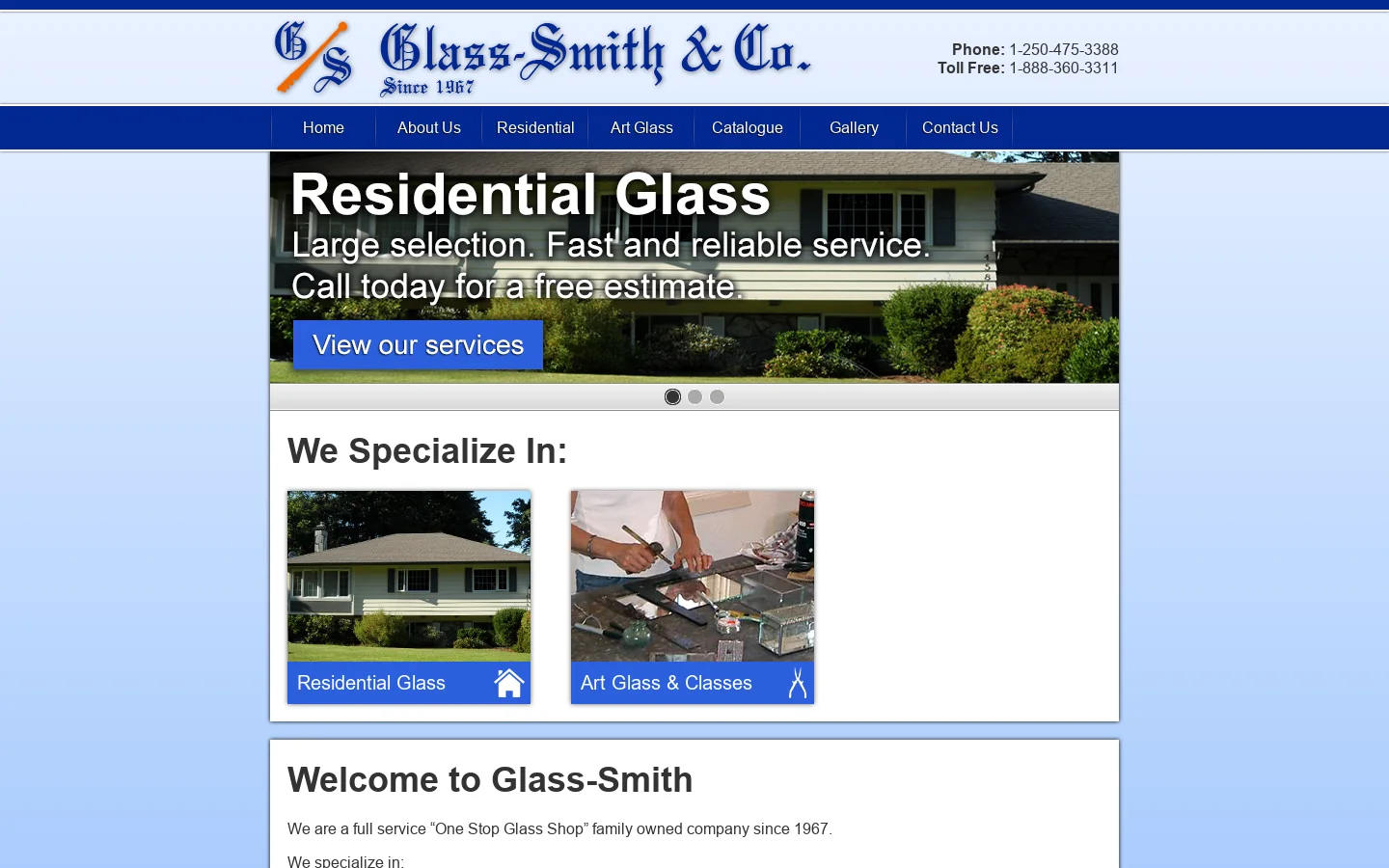 Glass Smith & Company 首页截图