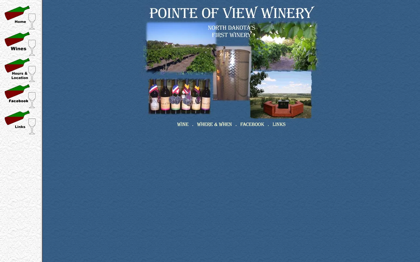 Pointe of View Winery 首页截图