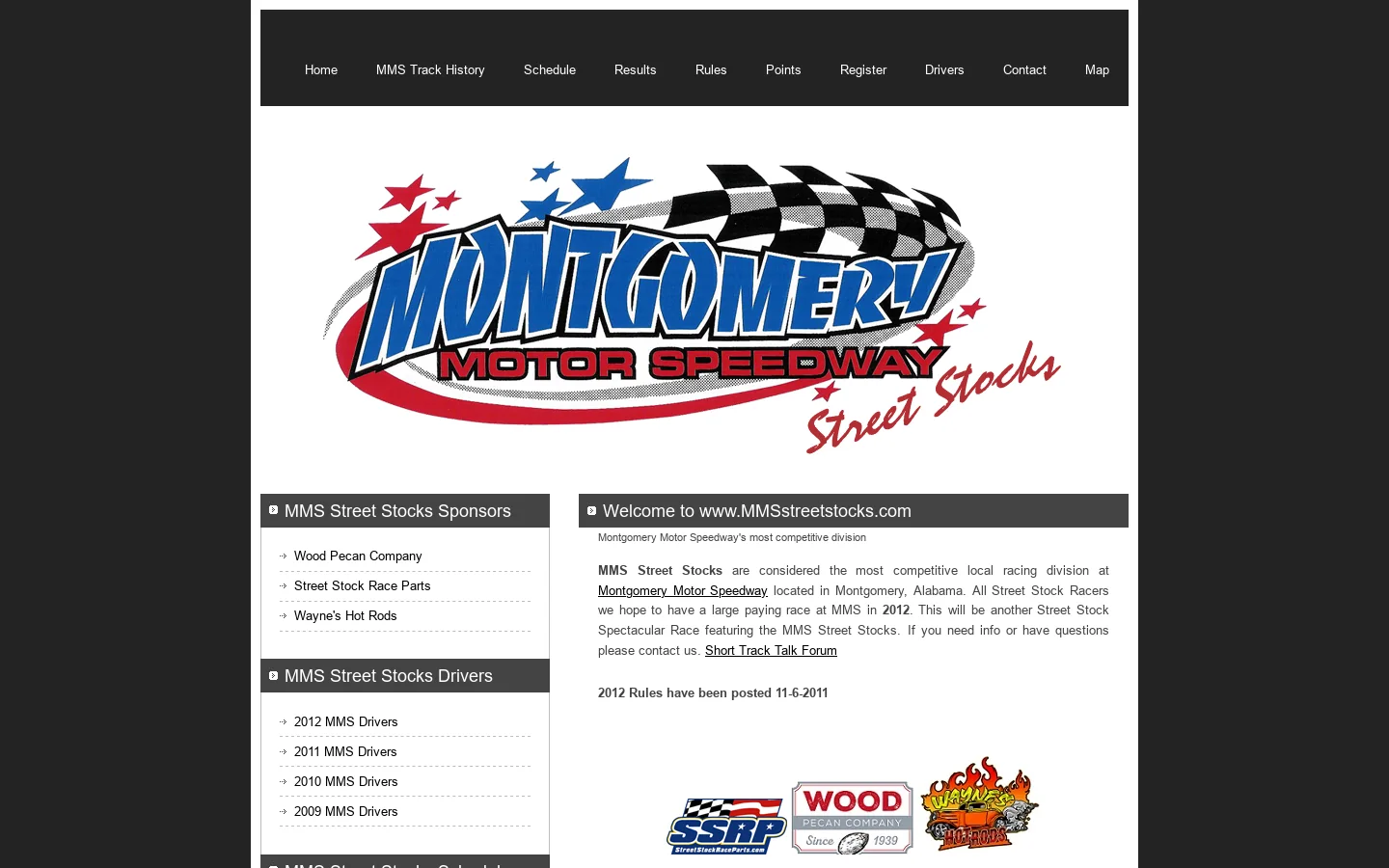 www.MMSstreetstocks.com Montgomery Motor Speedway's most competitive division 首页截图