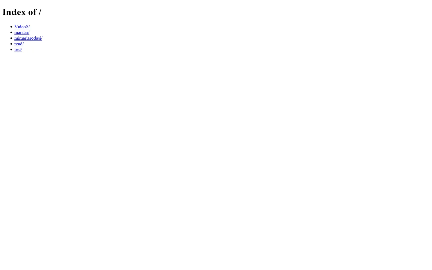 Index of / 首页截图