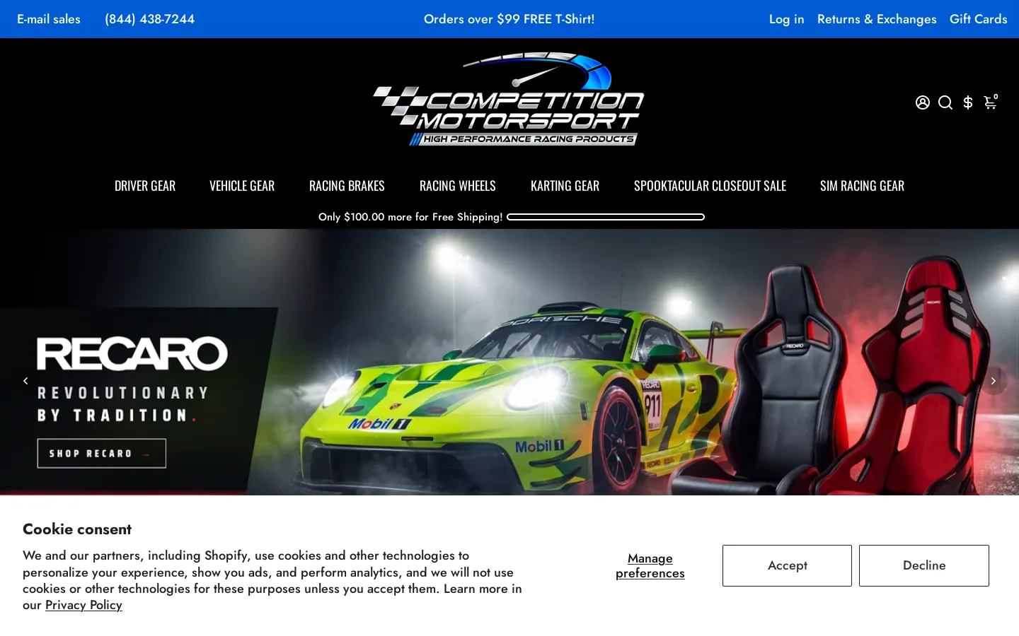 Competition Motorsport 首页截图