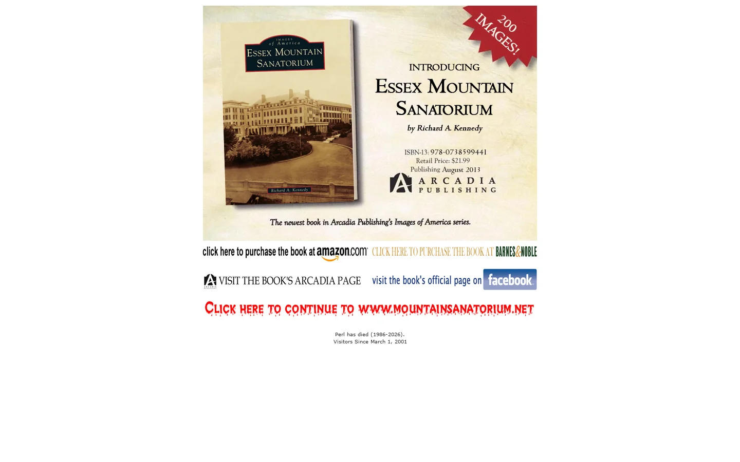 Essex Mountain Sanatorium 首页截图