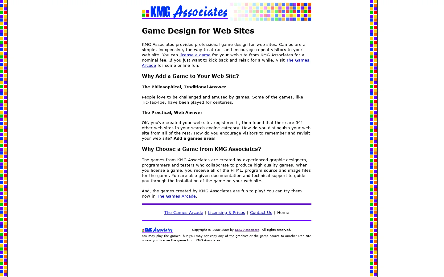 KMG Associates 首页截图