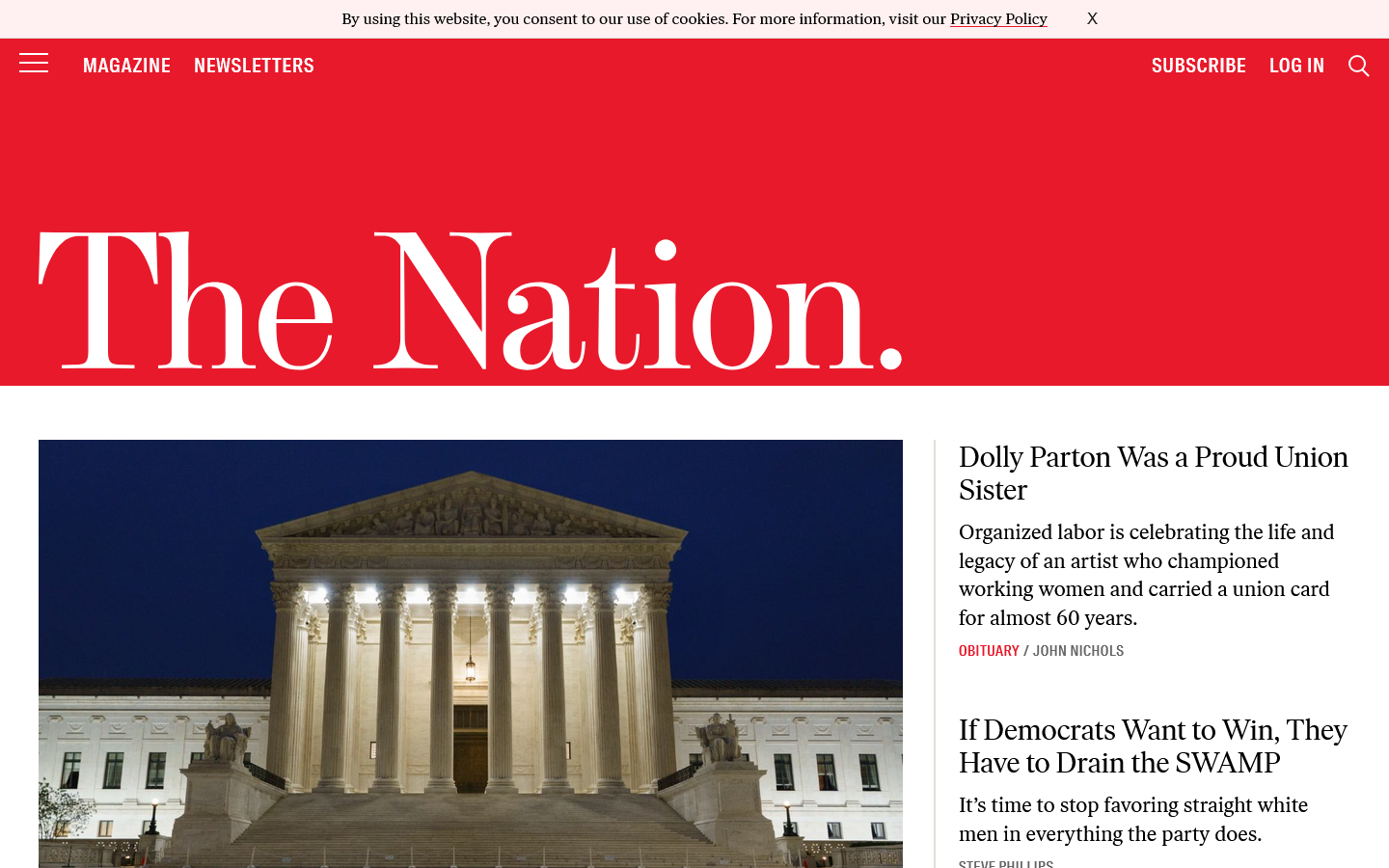 The Nation 首页截图