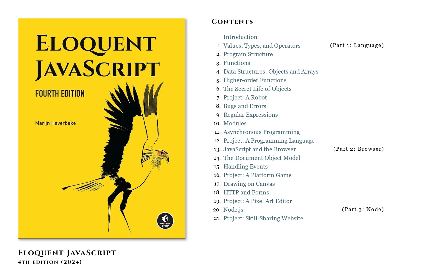 Eloquent JavaScript 首页截图