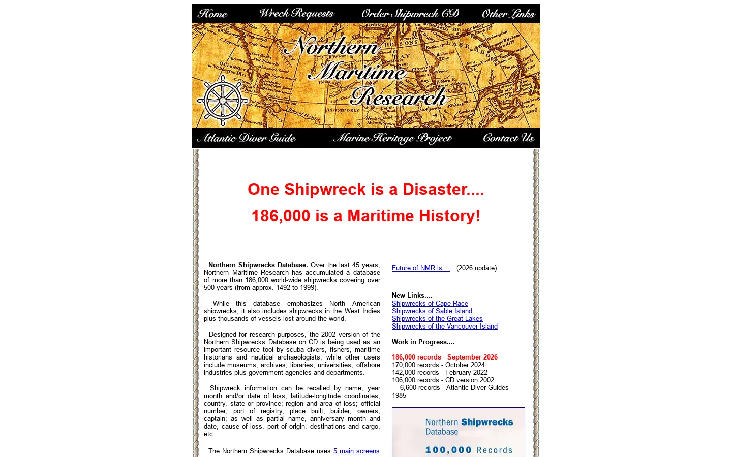 Northern Maritime Research 首页截图