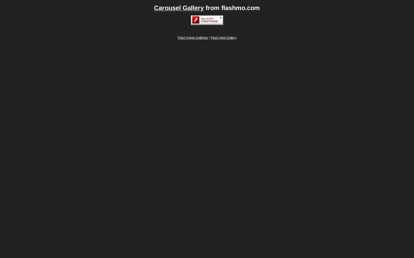 Carousel Gallery - Flash XML ActionScript 3 首页截图
