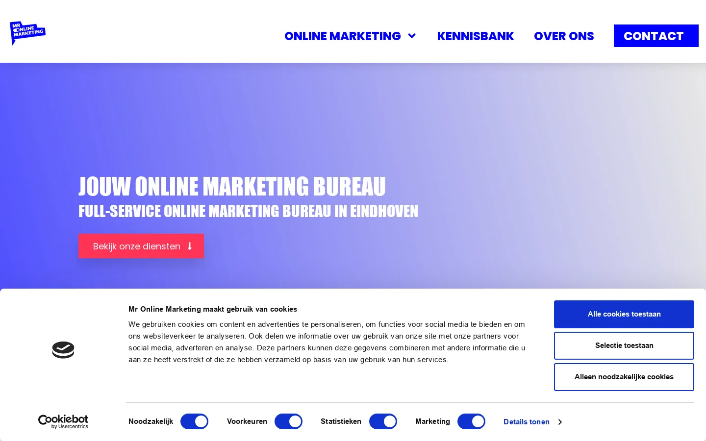 Mr Online Marketing 首页截图