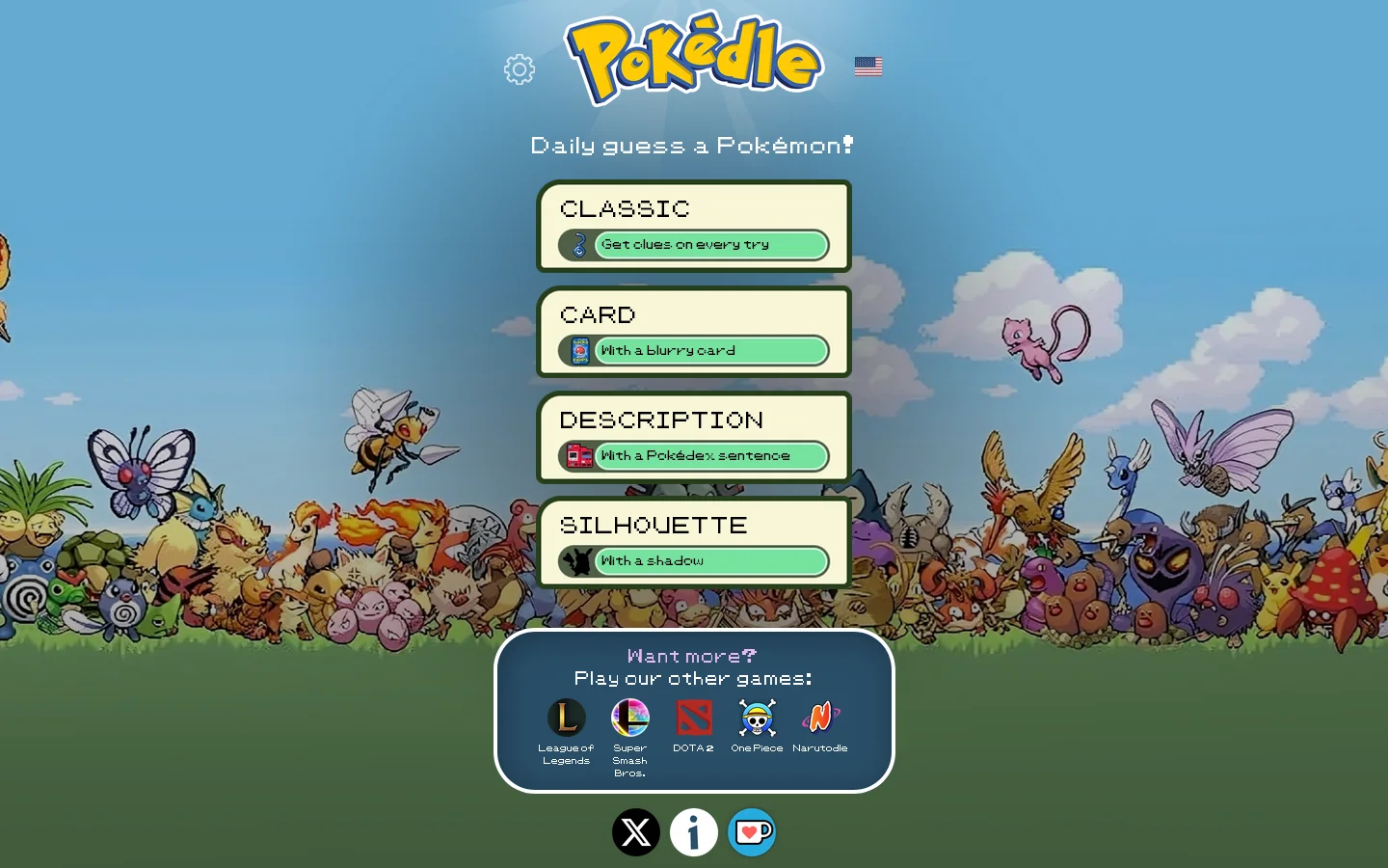 Pokédle 首页截图
