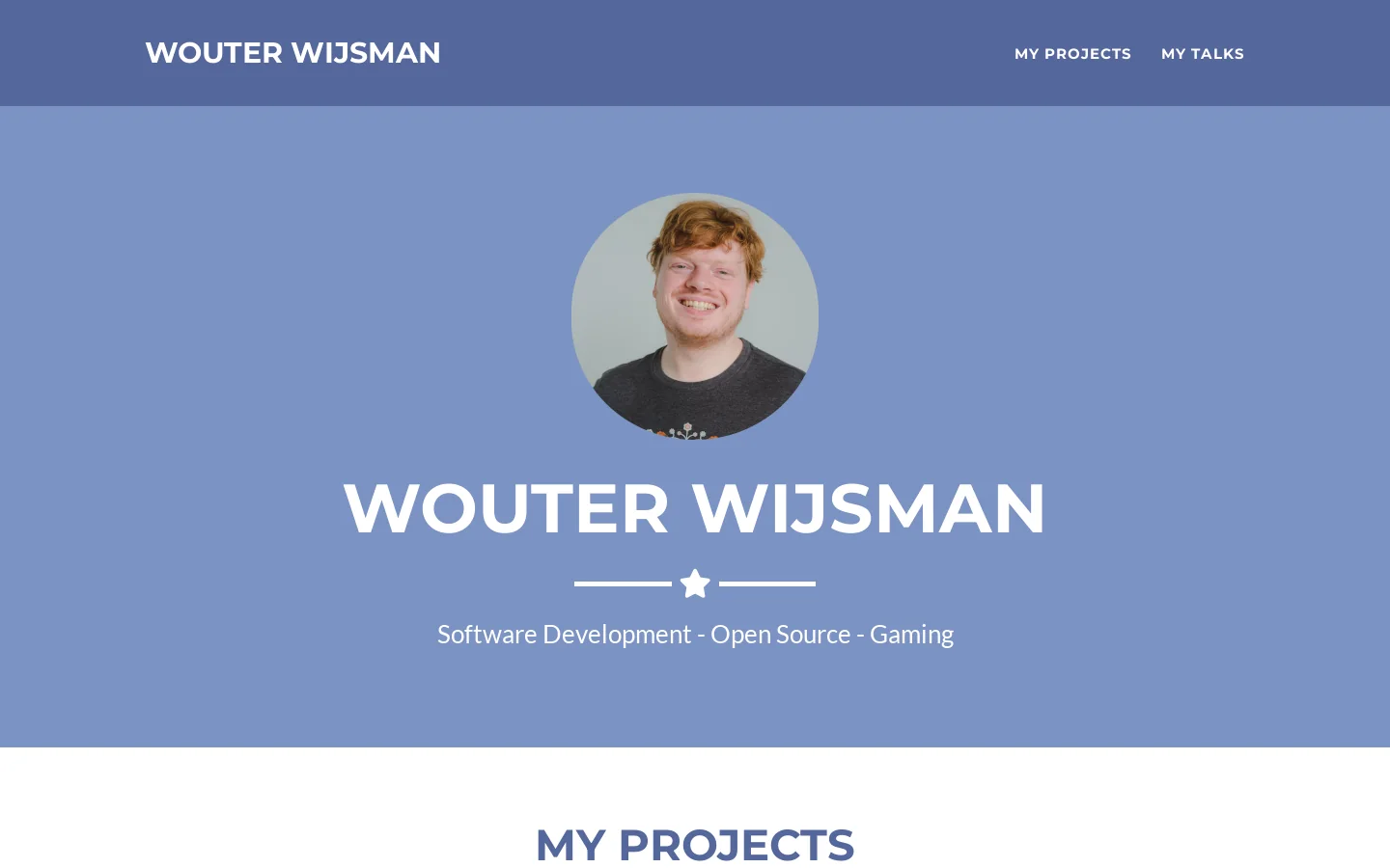 Wouter Wijsman 首页截图