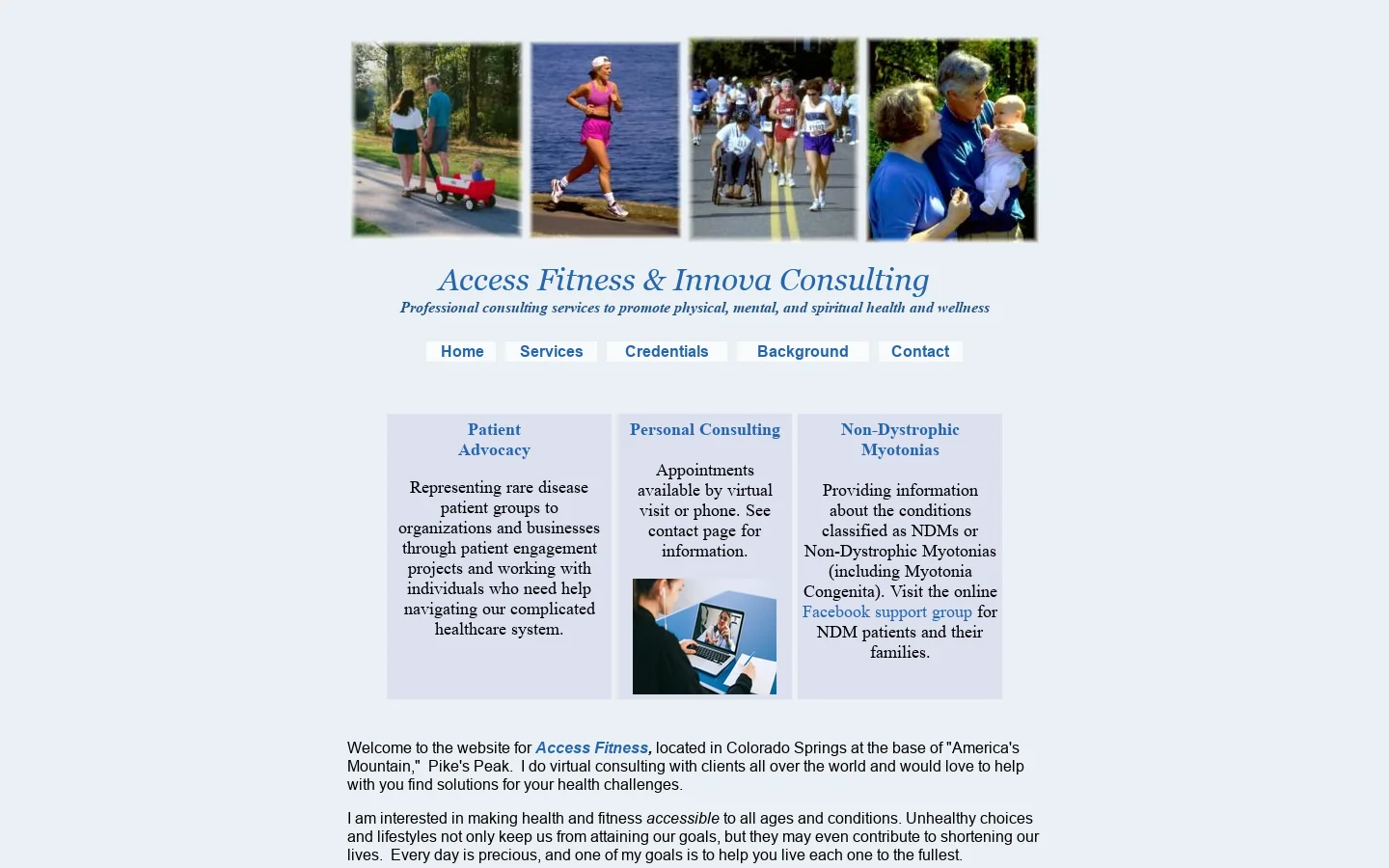 Access Fitness 首页截图