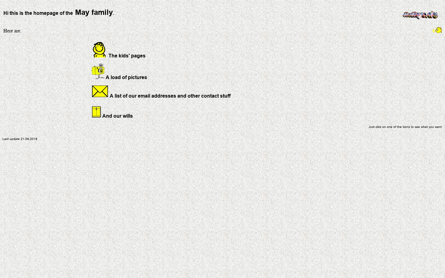 May family homepage 首页截图