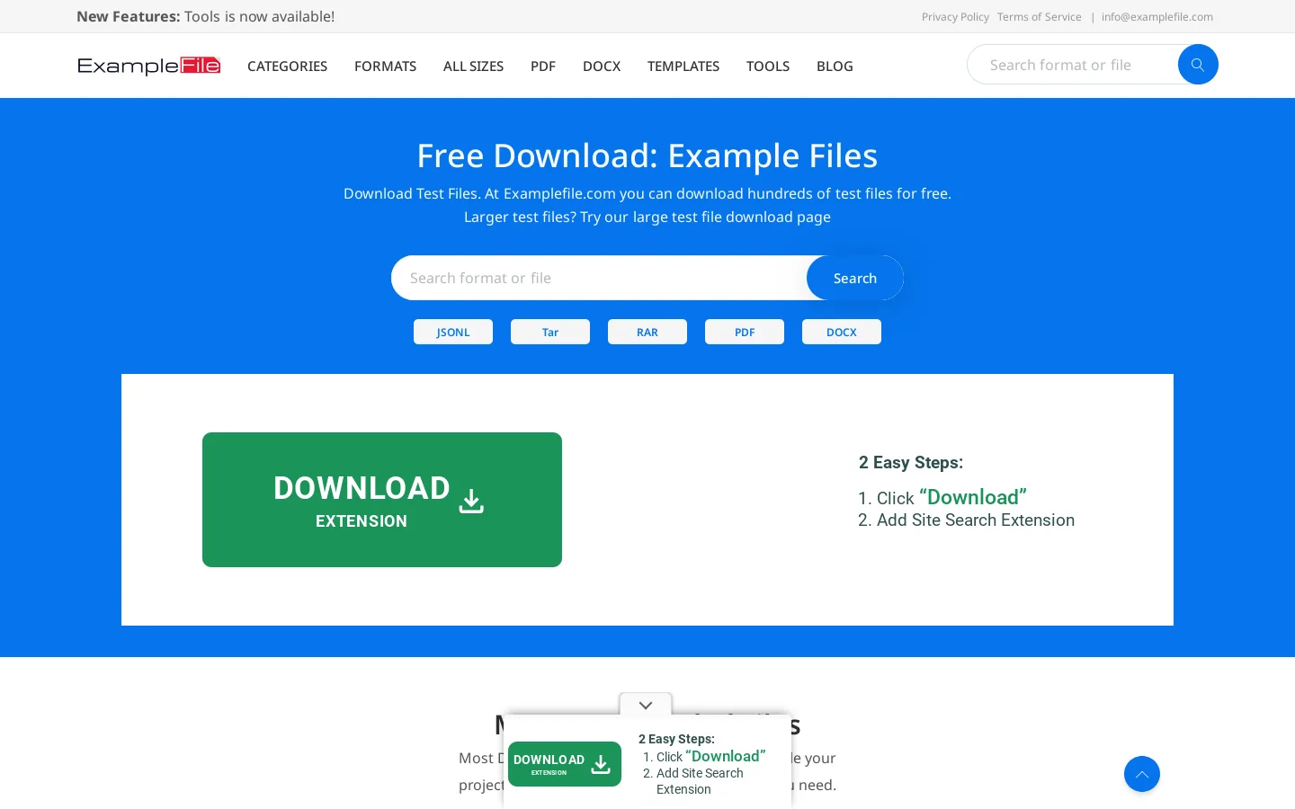 Example File 首页截图