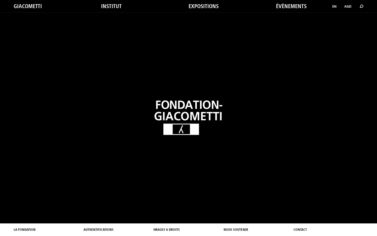 Fondation Giacometti 首页截图