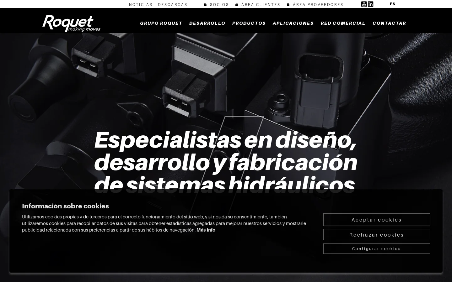 Roquet Group 首页截图