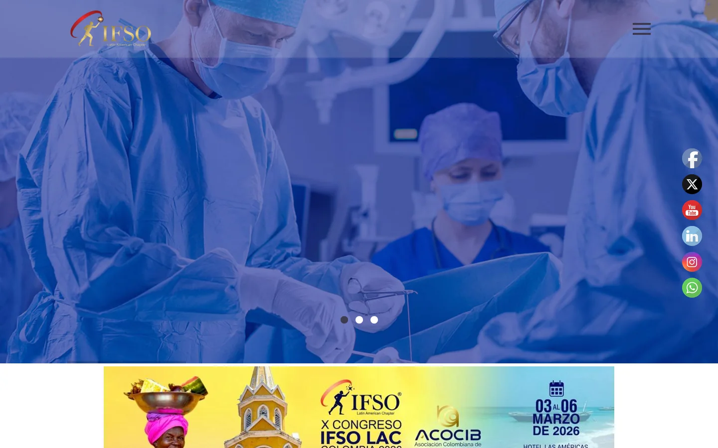 IFSOLAC 首页截图