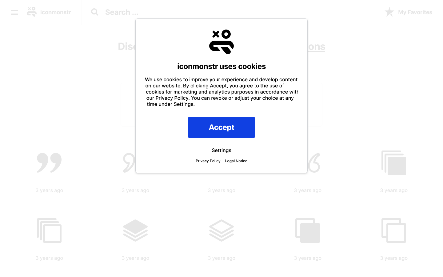 iconmonstr 首页截图