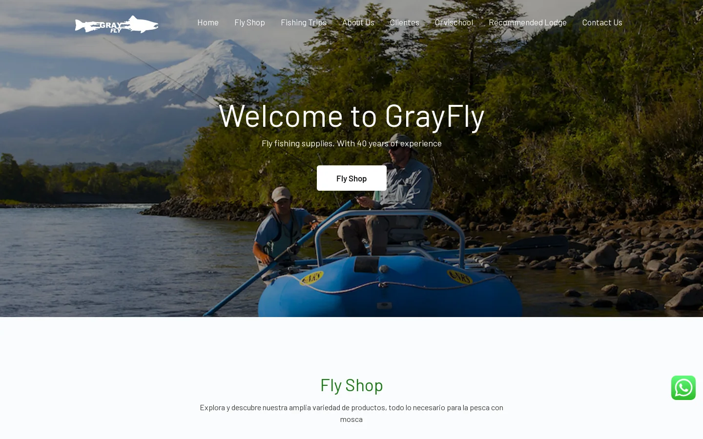 Gray Fly Fishing Supplies 首页截图