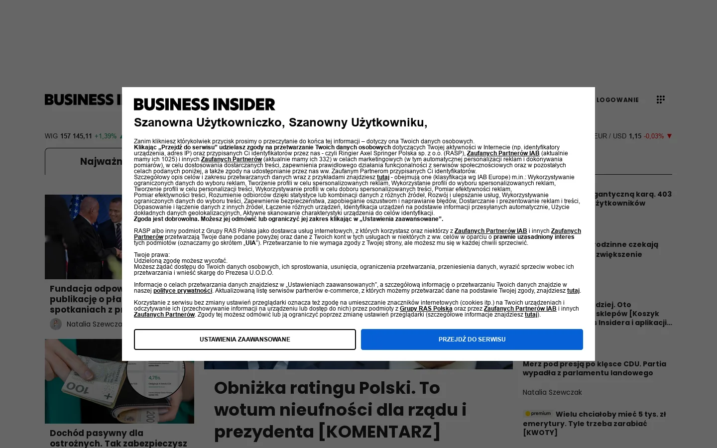 businessinsider.com.pl 首页截图