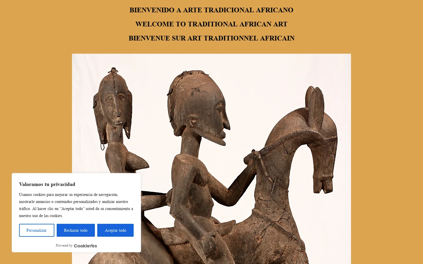 Arte Tradicional Africano / Traditional African Art / Art Traditionnel Africain 首页截图