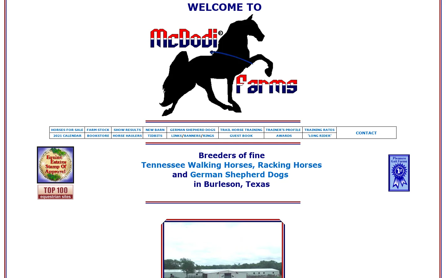 McDodi Farms 首页截图