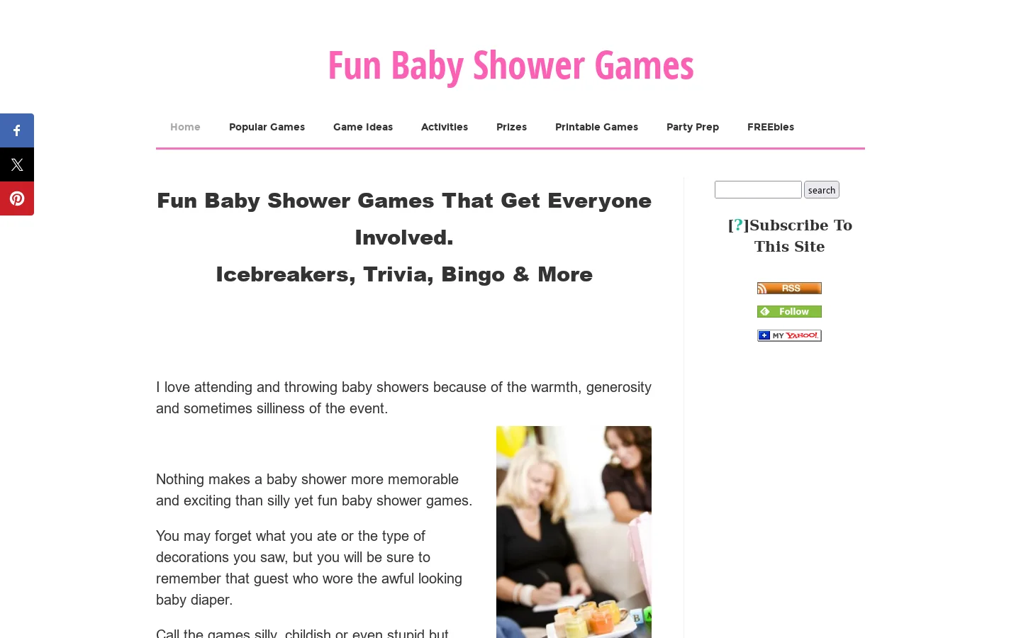Fun Baby Shower Games To Make Your Shower a Memorable Day 首页截图