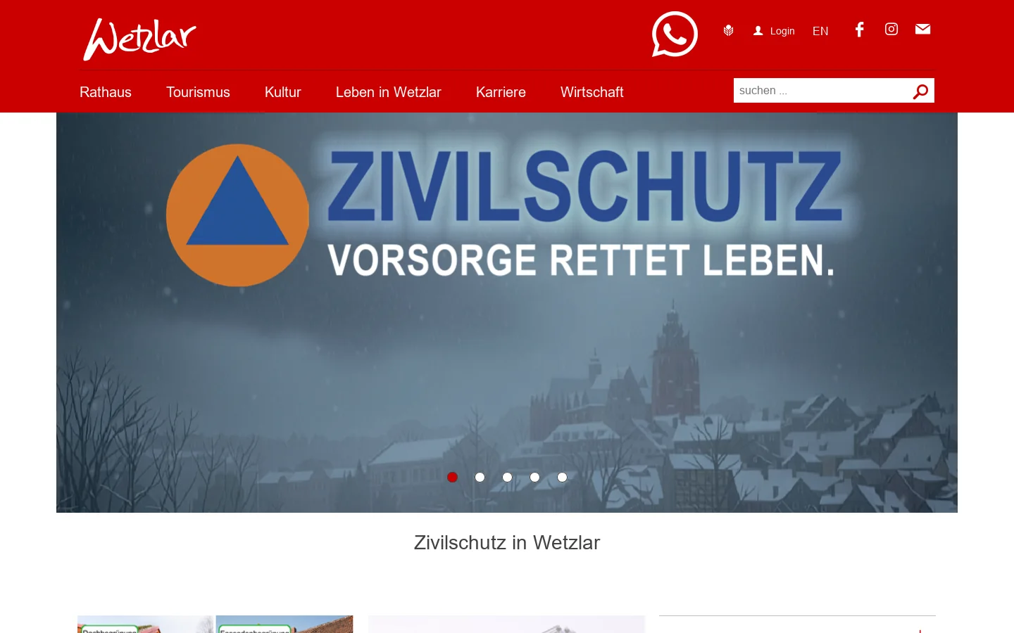 Wetzlar 首页截图