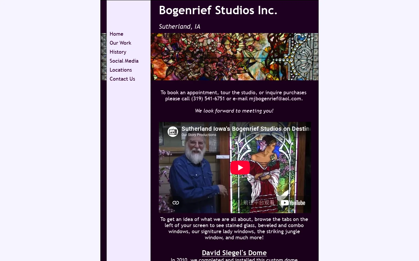 Bogenrief Studios 首页截图