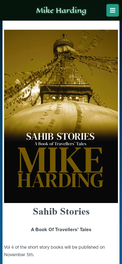 Mike Harding Homepage screenshot