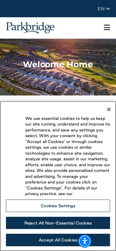 Parkbridge Homepage screenshot