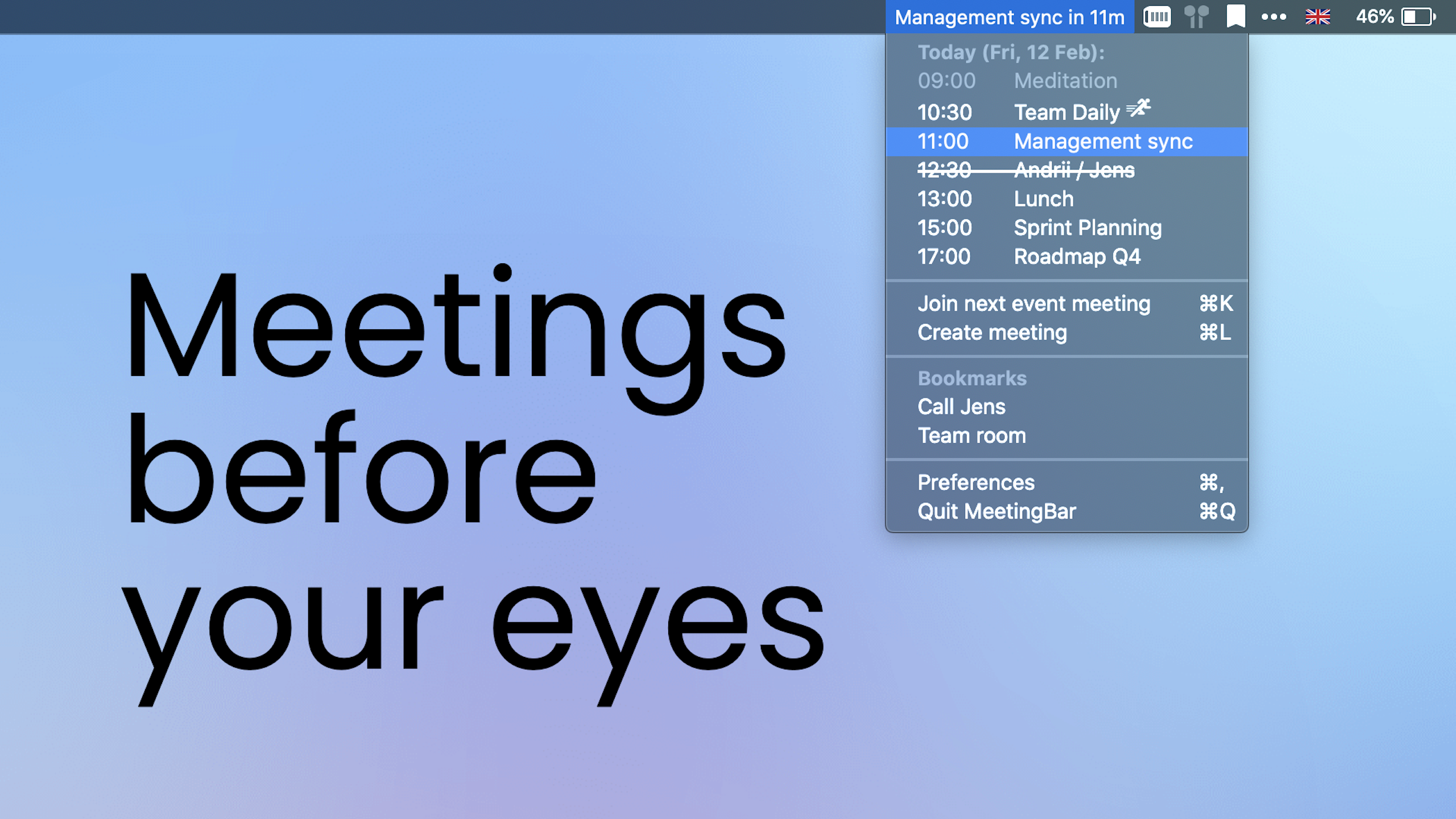 MeetingBar - Simplify Meetings on macOS with One-Click Access · Twitter