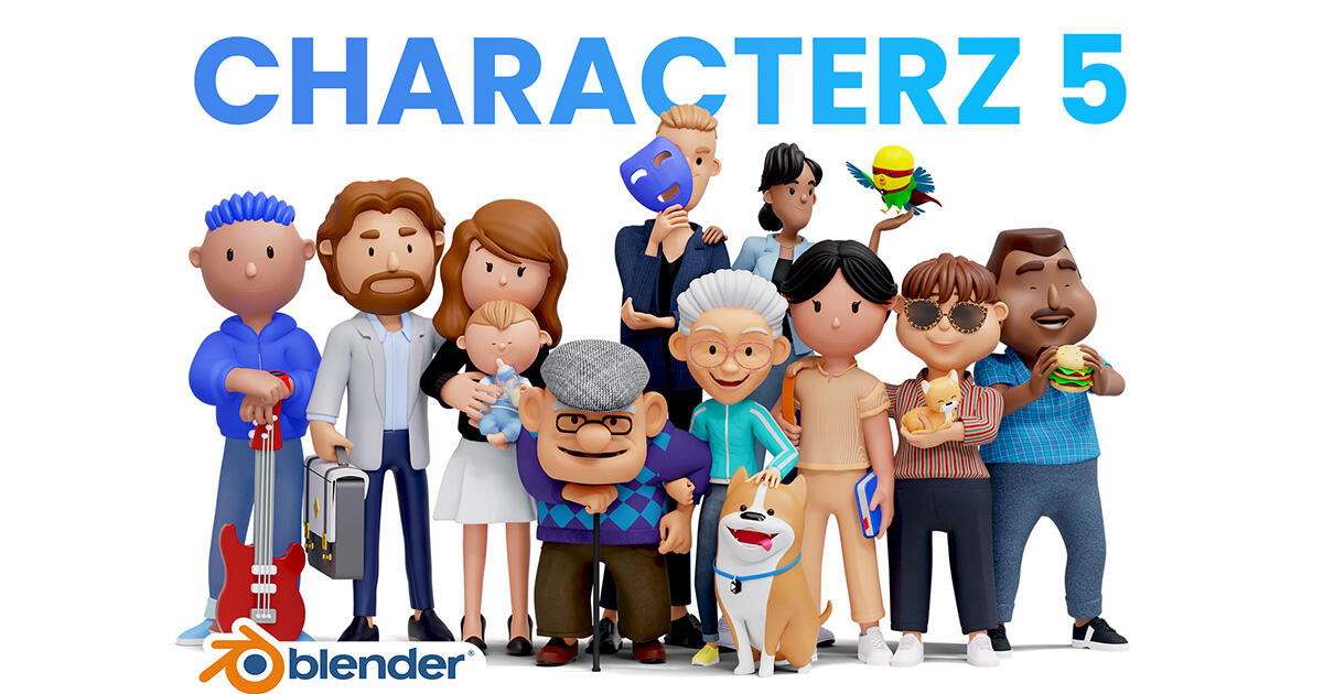 3D characters - Free Samples | Characterz · Twitter